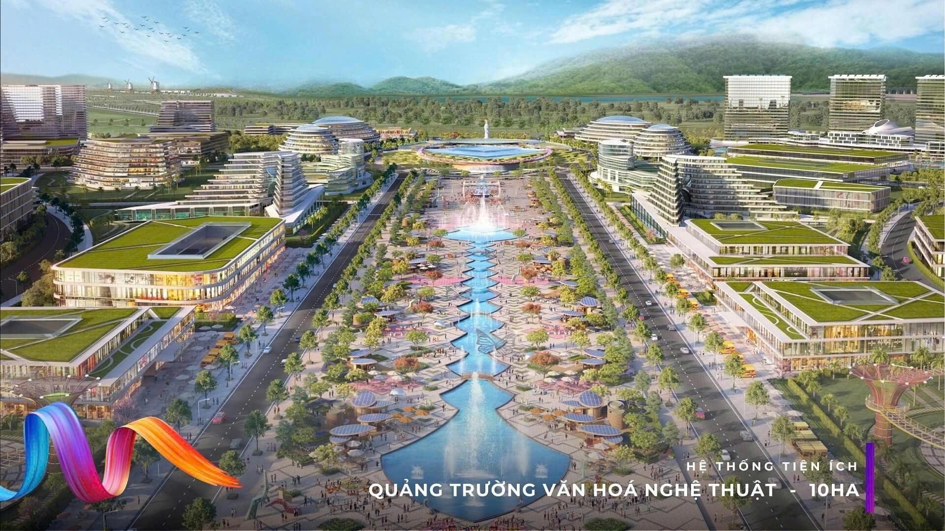 Quảng trường văn hoá nghệ thuật rộng 10Ha